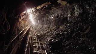 Interior de una mina de carbón