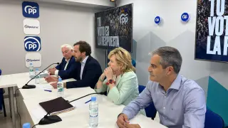 La eurodiputada Pilar del Castillo, en el acto electoral del PP-Aragón.