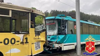 Russia Trams Collision