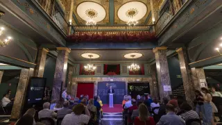 Presentación de los actos por el 225 aniversario del Teatro Principal de Zaragoza.