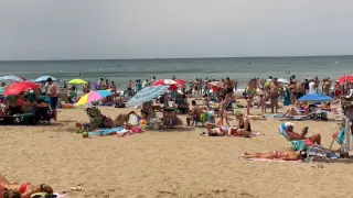 Vídeo: playa de Levante de Salou este fin de semana