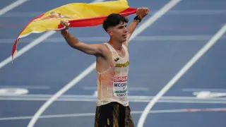 El atleta español Paul McGrath, plata en los 20 kilómetros marcha en el Europeo de Roma
