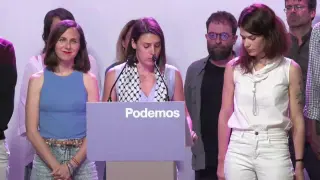 Montero, tras la bajada de Podemos a 2 escaños: No nos conformamos, es un paso necesario