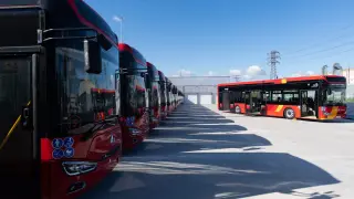 Nuevos autobuses eléctricos del Consorcio de Transportes de Zaragoza