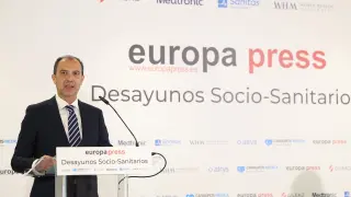 El consejero de Sanidad , José Luis Bancalero, ha participado este martes en los Desayunos Socio-Sanitarios de Europa Press en Madrid.