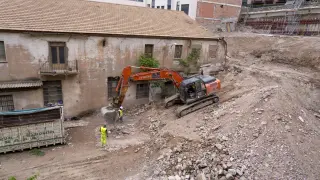 Derrumbamiento en Teruel.