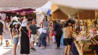Apertura del Mercado Medieval 2024 de Zaragoza en la plaza del Pilar