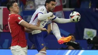 Eurocopa 2024: partido Austria-Francia, del grupo D, en el Merkur Spiel-Arena de Düsseldorf