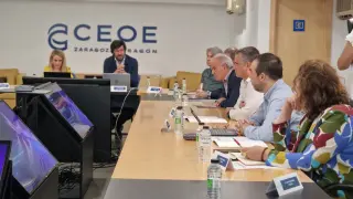Reunión de la Comisión de Economía Digital de la CEOE Aragón.