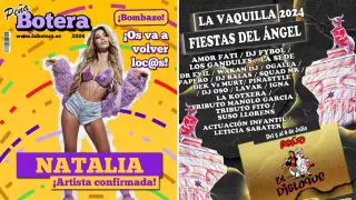 Concierto de Natalia en La Botera y el cartel completo de la peña El Disloque.