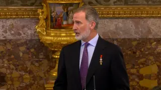 Felipe VI agradece el "cariño y apoyo" de todas las personalidades que han acudido al acto