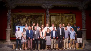 Homenaje a los olímpicos aragoneses en Zaragoza, organizado por la Fundación Ibercaja