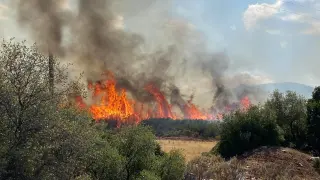 Wildfires in the mountainous area of ??the Greek Municipality of Argos