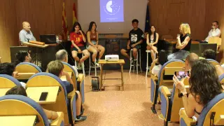 El podcast fue presentado la pasada semana en el salón de actos del Ayuntamiento de Grañén.