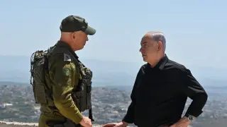 Netanyahu presenció ejercicios de los soldados de la Brigada 55 destinados a la frontera con el Líbano