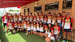 Representación aragonesa en el Campeonato de España de Triatlón Escolar.