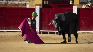 Celebración del Popeye Torero en la plaza de toros de Teruel este martes.