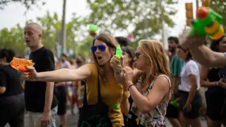 Manifestación contra el turismo masificado en Barcelona