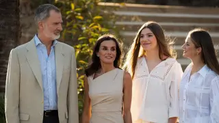 La Familia Real en el encuentro con los premiados Princesa de Girona