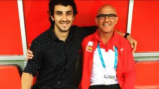 Alberto y Luis de la Fuente, durante la disputa de los Juegos Olímpicos de Tokio en el año 2021.
