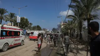 Ataque israelí a la zona humanitaria de Mawasi, en el sur de la Franja de Gaza