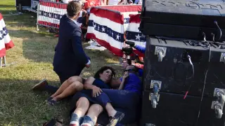 Foto del intento de asesinato al expresidente Donald Trump en un mitin en Pensilvania