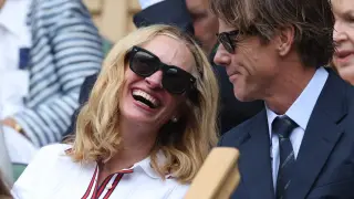 Kate Middleton, en la final de Wimbledon 2024 para ver el partido entre Carlos Alcaraz y Novak Djokovic, en un palco real lleno de famosos