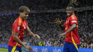 Partido España-Inglaterra, final de la Eurocopa 2024, en el Estadio Olímpico de Berlín