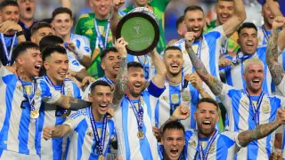 Argentina celebra la consecución de la Copa América
