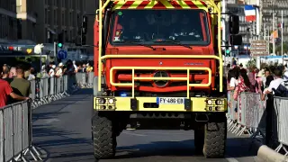 Imagen recurso de un camión de bomberos francés.