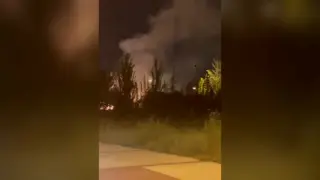 Vídeo | Incendio en el lago de Montecanal de Zaragoza