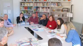 En imagen de archivo, docentes portugueses en un centro de Andorra, en el marco de un proyecto Erasmus+.
