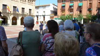 Concentración en la plaza de España de Ateca por el fallecimiento de la menor