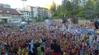 Imagen del inicio de las fiestas en Sabiñánigo.