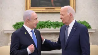 Joe Biden recibe al primer ministro israelí Benjamin Netanyahu
