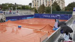 La lluvia frena el inicio de gran parte de la competiciones en los Juegos Olímpicos de Paris