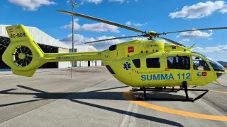 Un helicóptero del Summa112 de Madrid trasladó al niño al Hospital 12 de octubre de Madrid.