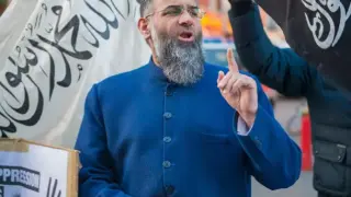 El predicador islamista británico Anjem Choudary.