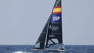 Competición masculina 49erFX de vela de los Juegos Olímpicos