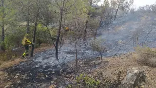 Extinción del conato de incendio registrado en Berge.