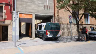 Traslado de los detenidos del Centro de menores de Ateca