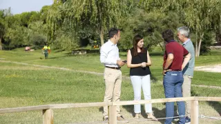 La concejala de Medio Ambiente, Tatiana Gaudes, este viernes en el parque del Barranco.