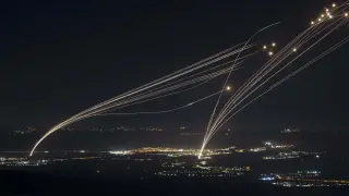 Sistema defensivo para interceptar misiles, en Israel.