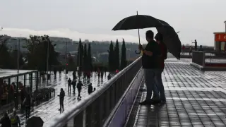 Tarde de tormenta e inundaciones en Madrid