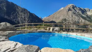 La piscina termal habilitada por el Ayuntamiento de Benasque.