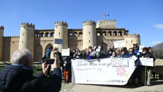 Protesta de los afectados por covid persistente