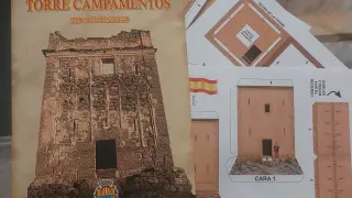 Alcañiz recupera una torre carlista y la convierte en recortable para escolares