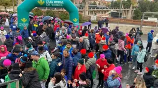 Los participantes, en la imagen, han recorrido el Casco Histórico de Teruel.