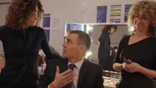 Momento del gag de Pedro Sánchez