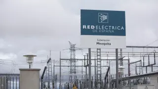 Subestación eléctrica de Mezquita de Jarque, que da cobertura a Cuencas Mineras.